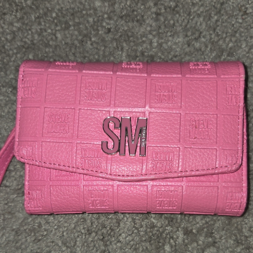 Steve Madden Embossed Pink Wallet